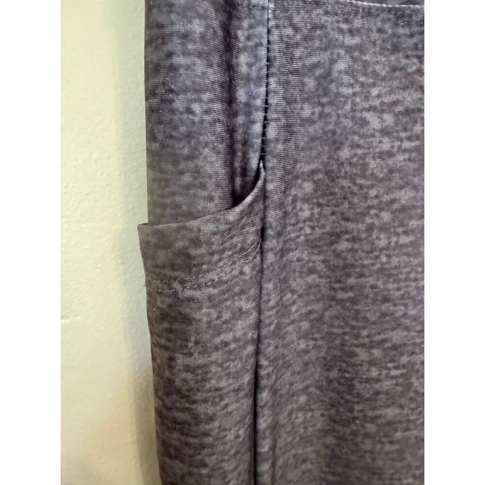Zone Pro Women's M Gray Marled High Waist Leggings Side Pockets - Picture 3 of 8